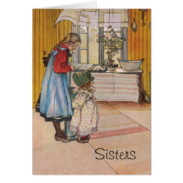 Sisters - Koket av Carl Larsson (Voorkant)