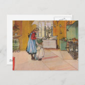Sisters - Koket av Carl Larsson Briefkaart (Voorkant / Achterkant)