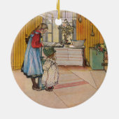 Sisters - Koket av Carl Larsson Keramisch Ornament (Achterkant)