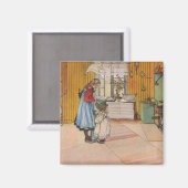 Sisters - Koket av Carl Larsson Magneet (Voorkant / Achterkant)