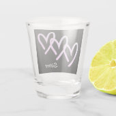 Sisters Love Black Heart Shot Glass Glas (Achterkant)