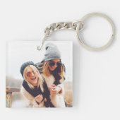 Sisters maken beste vrienden foto-collage sleutelhanger (Achterkant)