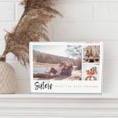 Sisters maken de beste vrienden drie fotocollage fotoblokken