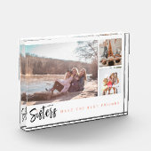 Sisters maken de beste vrienden drie fotocollage fotoblokken (Links)