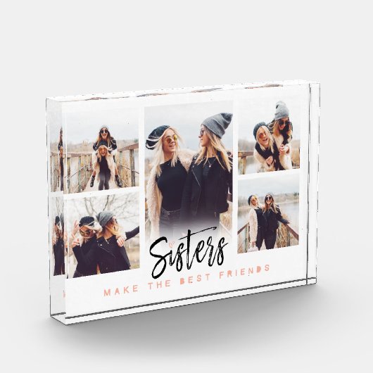 Sisters maken de beste vrienden foto Collage White (Links)