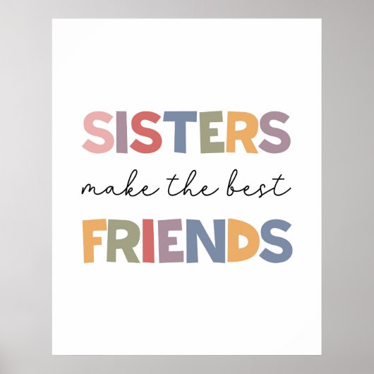 Sisters maken de beste vrienden poster (Voorkant)