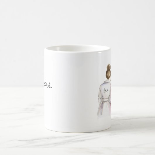 Sisters Mok Brunette Bun Bride Blonde Bun MOH (Center)