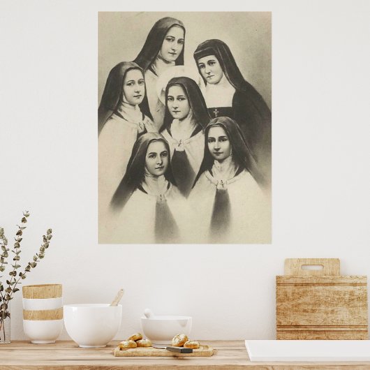Sisters of St. Therese of Lisieux Little Flower Poster (Keuken)