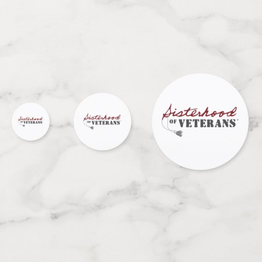 Sisters of Veterans Military Pride Design Confetti (Voorkanten)