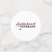 Sisters of Veterans Military Pride Design Confetti (Kleine voorkant)