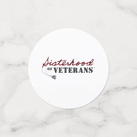 Sisters of Veterans Military Pride Design Confetti (Kleine voorkant)