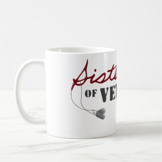 Sisters of Veterans Military Pride Design Koffiemok (Links)