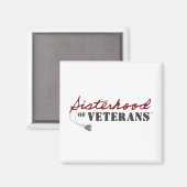 Sisters of Veterans Military Pride Design Magneet (Voorkant / Achterkant)