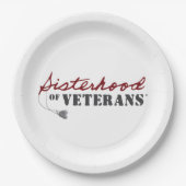Sisters of Veterans Military Pride Design Papieren Bordje (Voorkant)