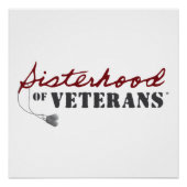 Sisters of Veterans Military Pride Design Perfect Poster (Voorkant)