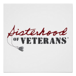 Sisters of Veterans Military Pride Design Perfect Poster
