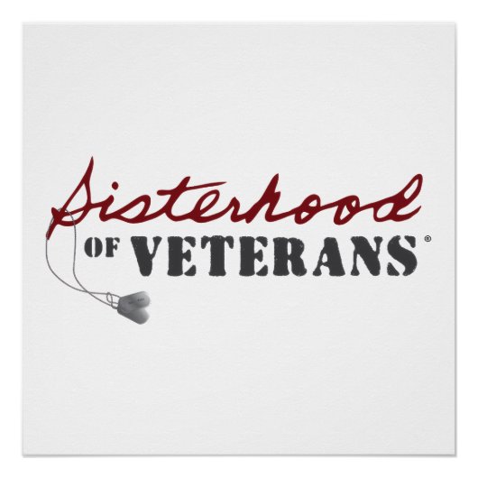 Sisters of Veterans Military Pride Design Perfect Poster (Voorkant)
