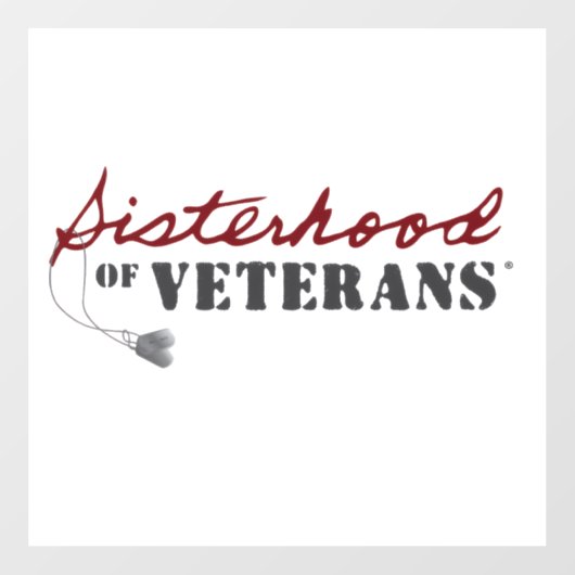Sisters of Veterans Military Pride Design Raamsticker (Vel)
