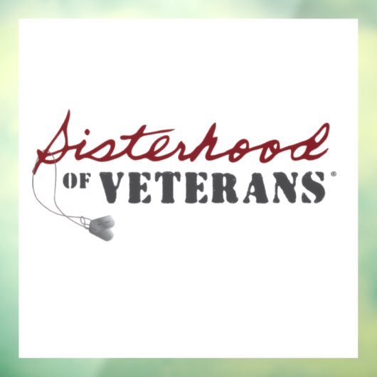 Sisters of Veterans Military Pride Design Raamsticker (Vel 3)