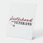 Sisters of Veterans Military Pride Design Reclamebord Met Voetstuk (Voorkant)