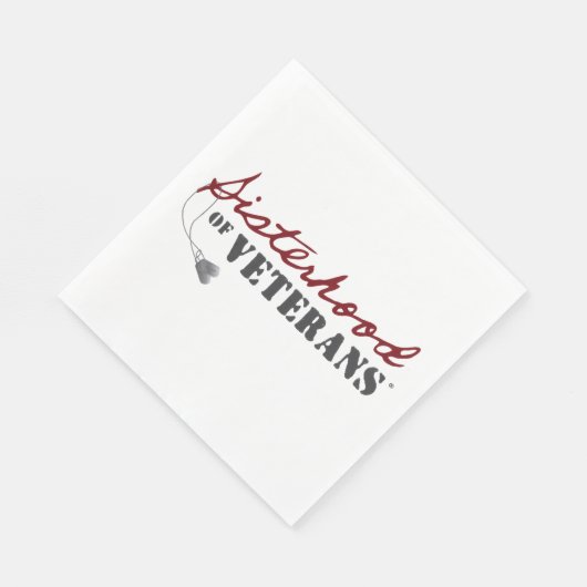 Sisters of Veterans Military Pride Design Servet (Hoek)