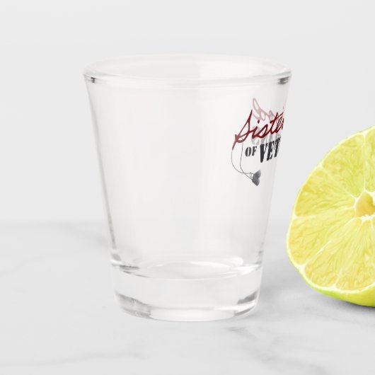 Sisters of Veterans Military Pride Design Shot Glas (Links)