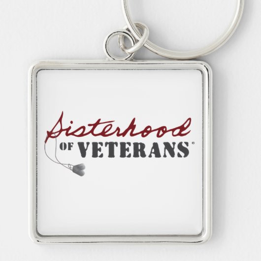 Sisters of Veterans Military Pride Design Sleutelhanger (Voorkant)