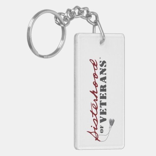 Sisters of Veterans Military Pride Design Sleutelhanger (Voorkant Links)