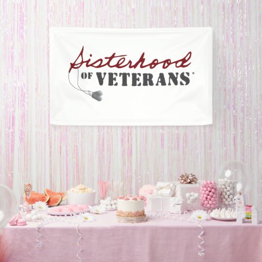 Sisters of Veterans Military Pride Design Spandoek (Feest)
