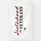 Sisters of Veterans Military Pride Design Spandoek (Verticaal)