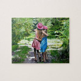 Sisters Oil Painting Puzzle Legpuzzel