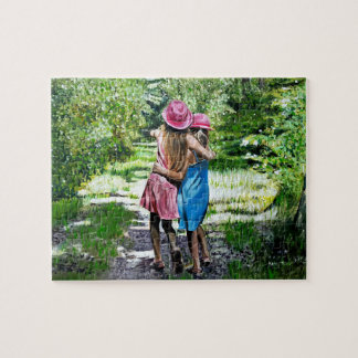 Sisters Oil Painting Puzzle Legpuzzel