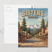 Sisters Oregon Briefkaart (Voorkant / Achterkant)