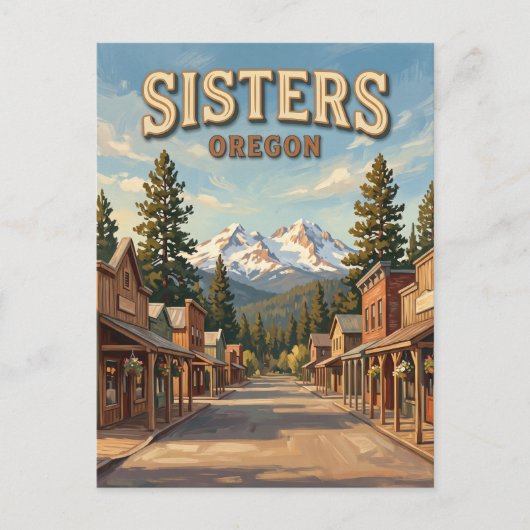 Sisters Oregon Briefkaart (Voorkant)