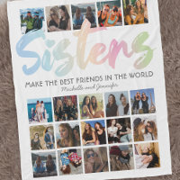 Sisters Pastel Rainbow Foto