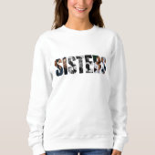 Sisters Photo Collage Basic Sweatshirt (Voorkant)