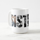 Sisters Photo Collage Coffee Mug Gift Koffiemok (Voorkant links)