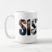 Sisters Photo Collage Coffee Mug Gift Koffiemok (Links)