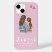 Sisters Photo Collage iPhone 14 Case – Forever (Achterkant)