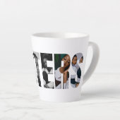 Sisters Photo Collage Latte Mug Gift Mok (Rechterhoek)