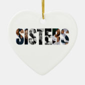 Sisters Photo Collage Ornament Gift (Voorkant)