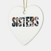 Sisters Photo Collage Ornament Gift (Links)