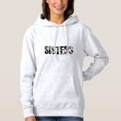 Sisters Photo Collage Pullover Hoodie (Voorkant)