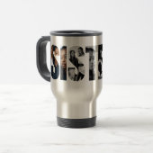 Sisters Photo Collage Travel Mug Gift Reisbeker (Voorkant links)
