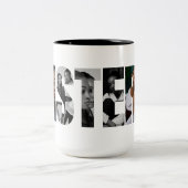 Sisters Photo Collage Two-Tone Mug Gift Tweekleurige Koffiemok (Center)