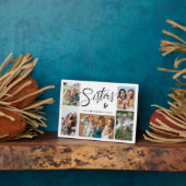 Sisters Photo Collage Typografie Fotoplaat (Zijkant)