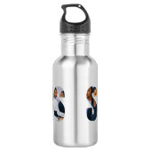Sisters Photo Collage Water Bottle Gift Waterfles (Achterkant)