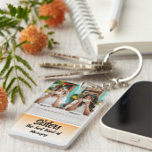 Sisters Photo Collage with Names, Best Therapy Sleutelhanger (Voorkant Rechts)