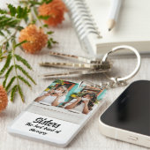 Sisters Photo Collage with Names, Best Therapy Sleutelhanger (Voorkant Rechts)