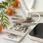 Sisters Photo Collage with Names, Best Therapy Sleutelhanger (Voorkant Rechts)